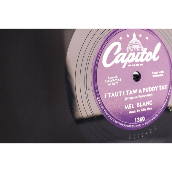 Mel Blanc – I Taut I Taw A Puddy Tat / Yosemite Sam 1951 10" 78 rpm Record 1360 - Picture 7 of 16